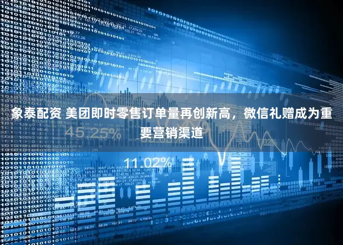 象泰配资 美团即时零售订单量再创新高，微信礼赠成为重要营销渠道